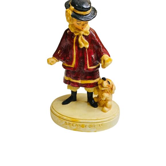 Sebastian Miniatures Figurine Speak for It Signed 4 Inch Boy Dog - Picture 2 of 8